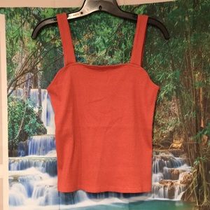 NWT Ribbed Square Neck Tank Top